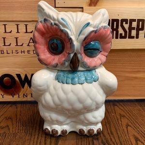 Anthropologie Vintage “A Real Hoot” Owl Jar